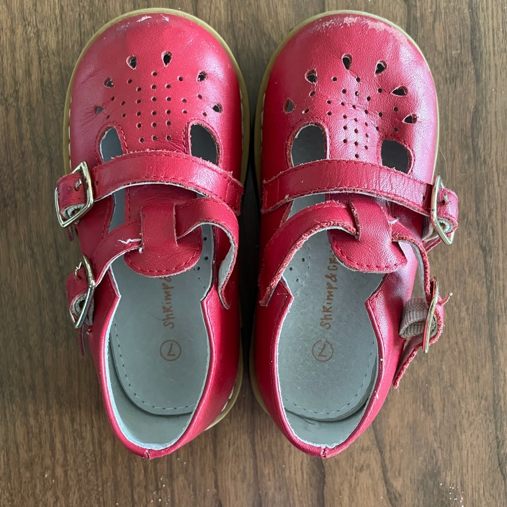 Shrimp & Grits Kids T-Strap Mary Janes